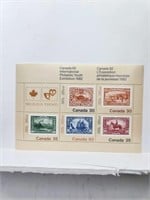 1982 Canada Mint Stamp Souvenir Sheet