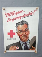 Authentic Red Cross War Fund Poster Allied Printin
