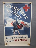 Authentic Wwii Red Cross Volunteer Poster