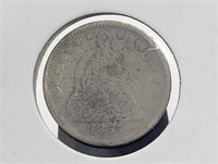 US Silver Half Dime 1857 Rare