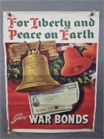 Authentic 1944 Us Government Give Bonds Poster