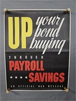 Authentic 1943 Us Government Bond Buying Poster