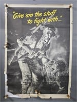Authentic 1942 Us Gov't War Poster