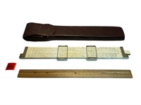Sun Hemmi Ruler/Calculator In Leather Case