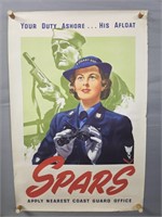 Authentic Wwii Spars Recruiting Litho Poster