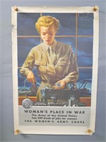 Authentic 1944 Wwii Wac Recruiting Poster