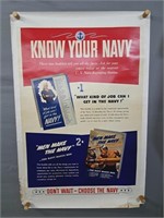 Authentic 1942 Wwii Navy Recruiting Poster