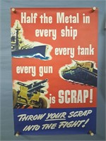 Authentic Wwii Scrapping Poster