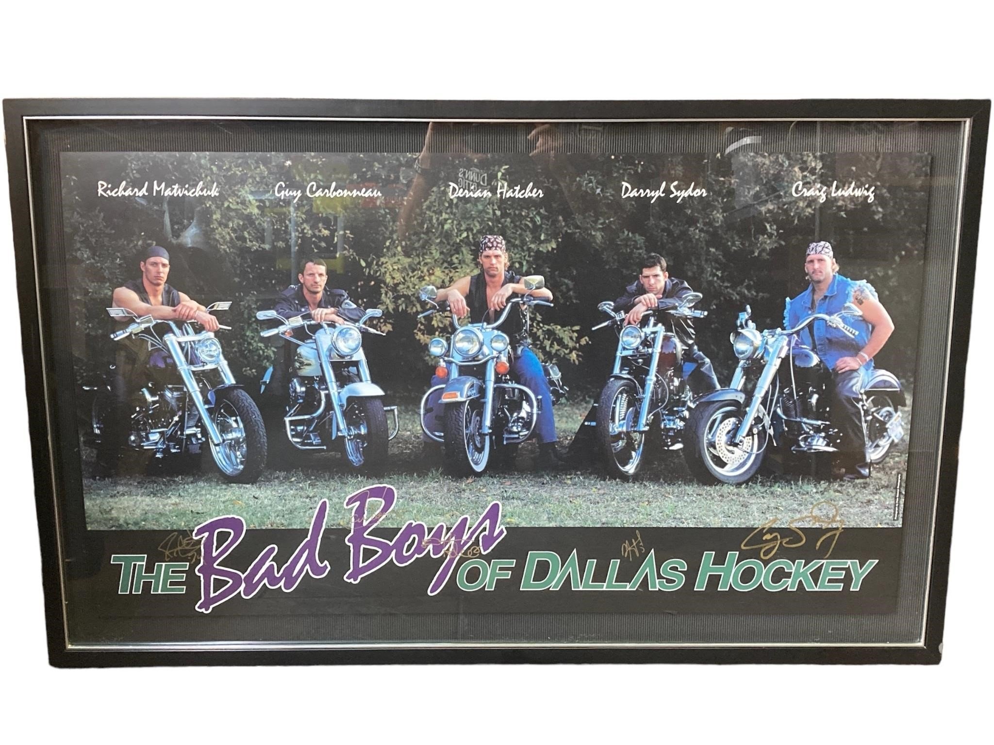 Signed Framed Dallas Stars Hockey Print