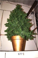 Potted Artificial Christmas Tree