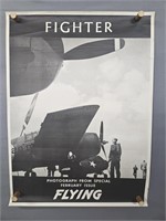 Authentic Wwii Fighter Flying Poster
