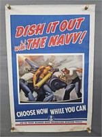 Authentic Wwii Navy Recruiting Poster