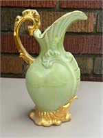 Iridescent Green Art Deco Porcelain Vase
