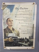 Authentic Wwii My Machine Poster