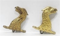 Canadian Armed Forces 48th Eagle Collar Badge Pair