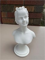 Porcelain Girl Bust 7"