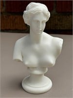 Greek Female Top Bust Statue 6"