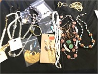 Costume Jewelry Lot Pendants Necklaces & More