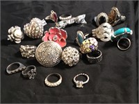 Assorted Fashion Rings Lot