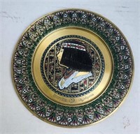Brass Plate Handmade Egypt Air Princess Nefert