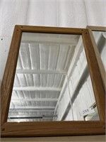 Wooden Framed Mirror 22"x27