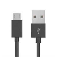 Just Wireless 4' TPU Micro-USB/USB-A - Black