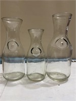 Glass Quart Milk jars