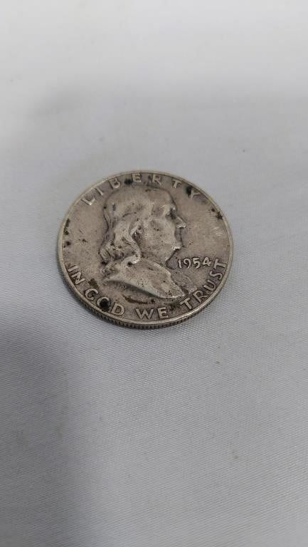 1954 silver Franklin half