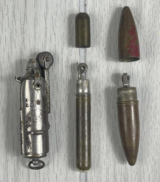 WAR ERA TRENCH LIGHTERS BOWERS BULLET