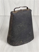 ANTIQUE IRON CATTLE COW BELL 7"