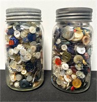 Antique Button Jars