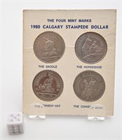 Collection de dollars souvenirs, Calgary, 1980