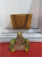 Longaberger Basket - Vintage Bunny Toy