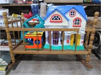Little Tikes Van and Dolls House - Doll Cradle Bed