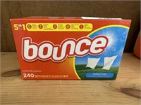 240 Count Bounce, new unopened