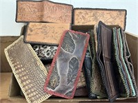 Handmade Leather Wallets & Checkbook Covers