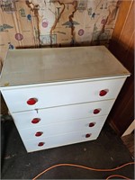4 Drawer wood chest of drawers 37x30x16