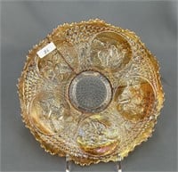Horse Medallion 7" plate - marigold