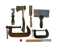 C-Clamps, mudding tools and more