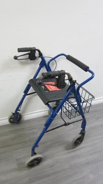 Collapsible Safety Walker On Wheels With Brakes