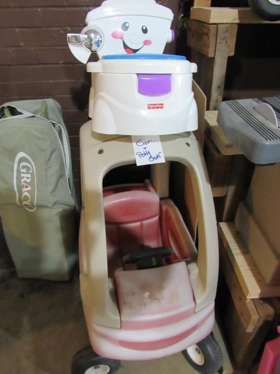 Child's Plastic Scooter Type Car - Potty Chair