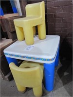 Little Tikes Plastic Table and Two Chairs