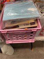 Crate of Craft Supplies