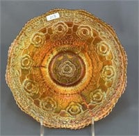 Captive Rose 9" plate - marigold