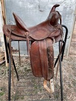 Vintage Kid's Saddle made by Newberry - 13"