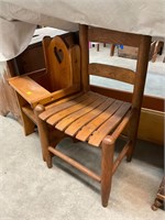 2 Vintage Wooden  Small Kid Childs Chairs