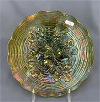 Rose Show 9" plate - green