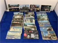 (25) Used Canadian post cards  Stamps pictured