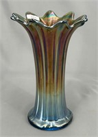 N's Thin Rib 8" vase - sapphire