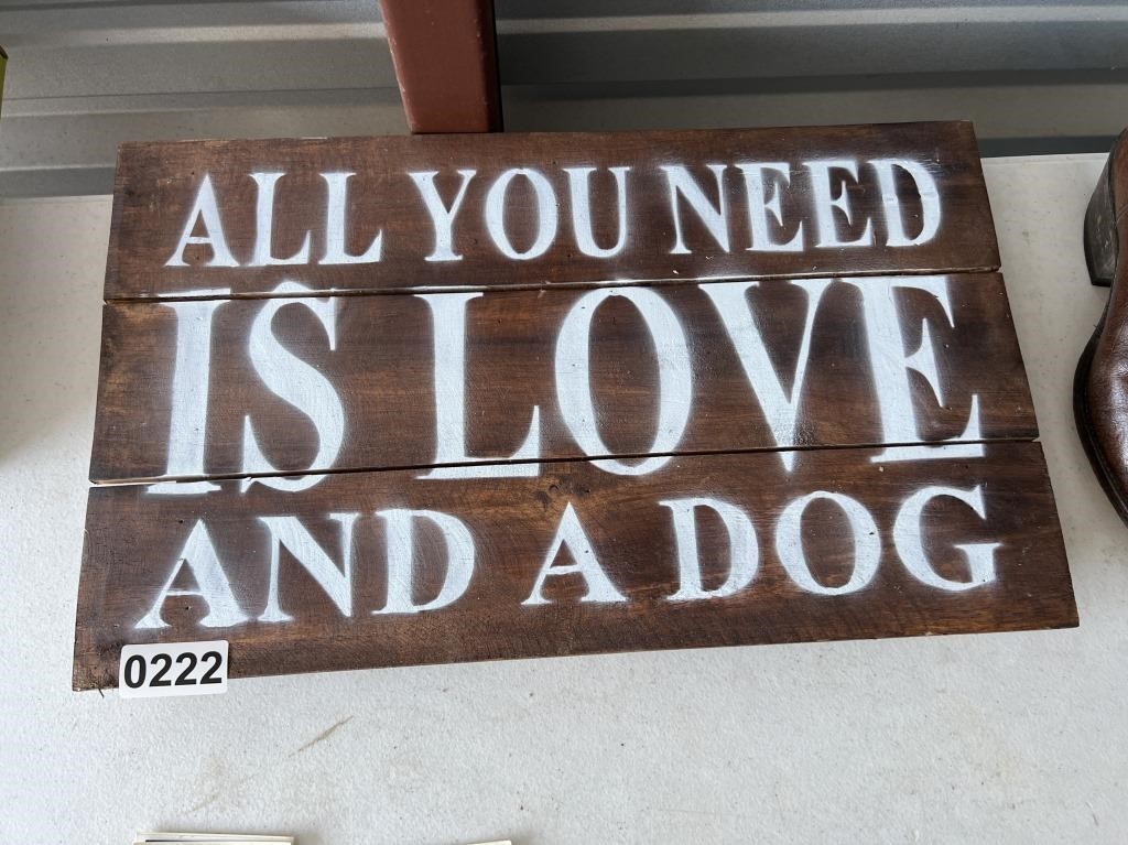 Wood Dog Lover Sign U234